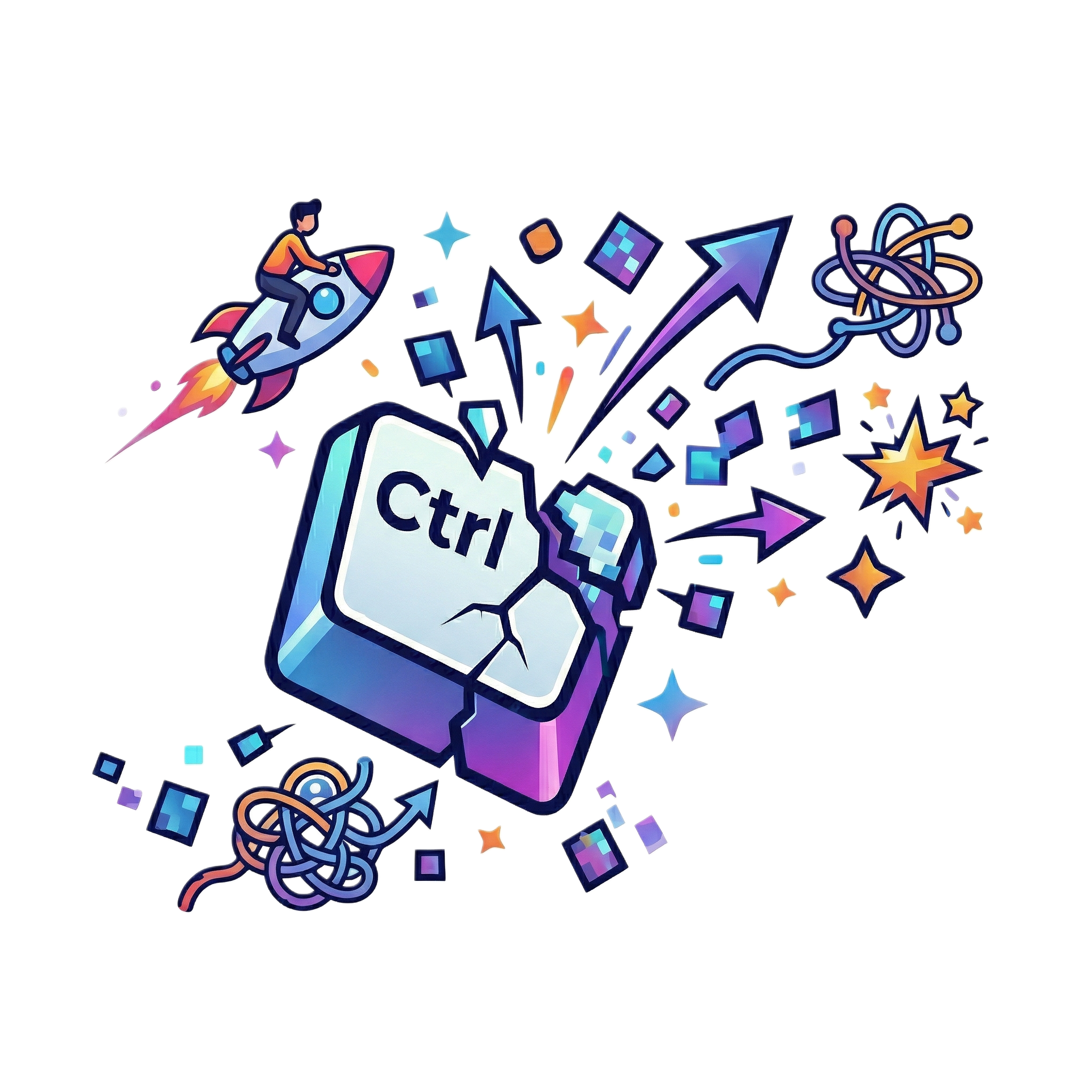 Broken Ctrl Key Illustration